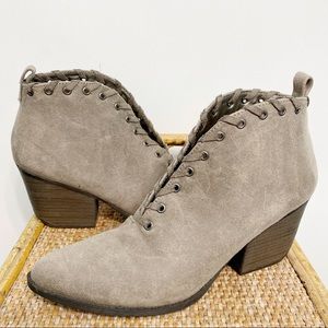 coconuts by matisse | bamba whipstitch boots taupe vegan suede 9